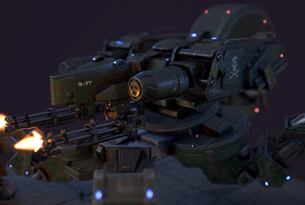 Spider Tank – Realtime (from Fausto De Martini’s Concept)